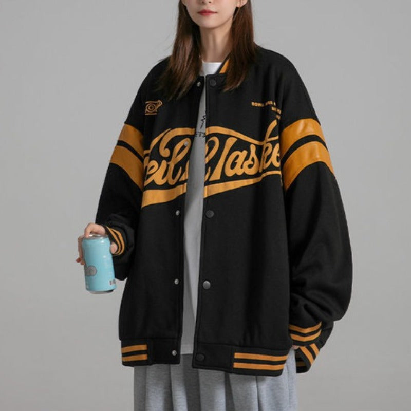 Stylish Striped Varsity Jacket