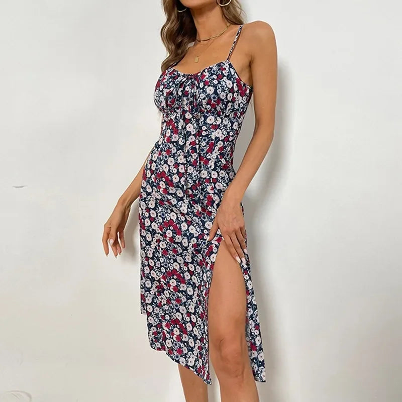 The Élodie Floral Silk-Satin Daydress