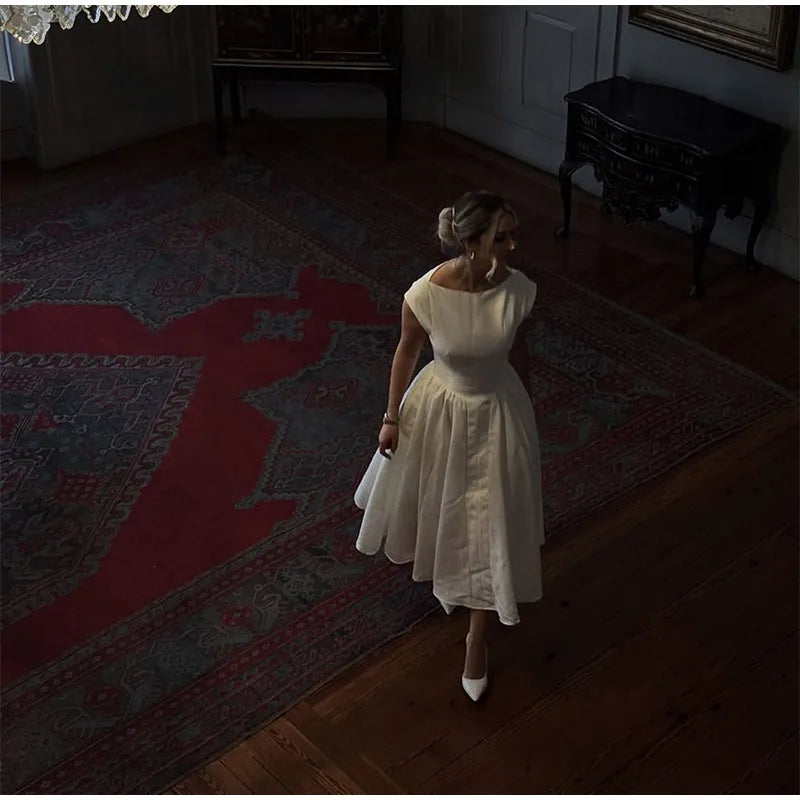 The Palais Gown – Structured Grace in Ivory