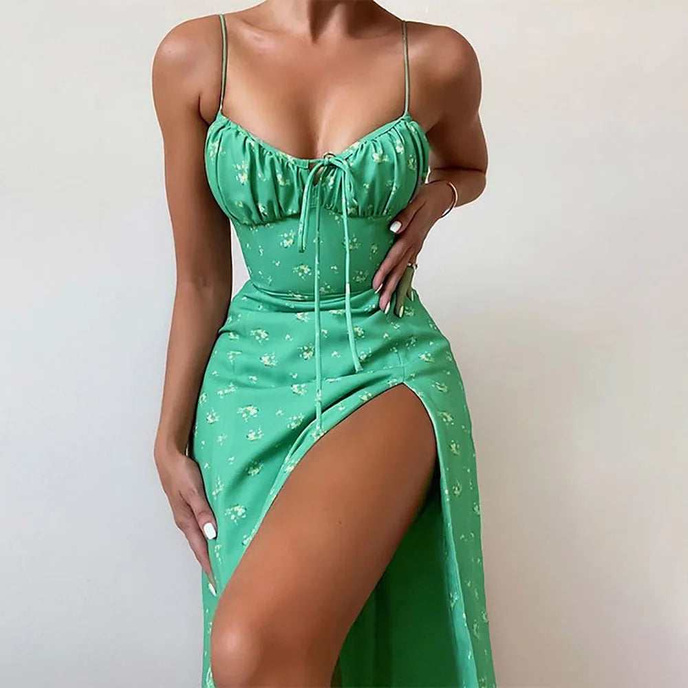 The Élodie Floral Silk-Satin Daydress
