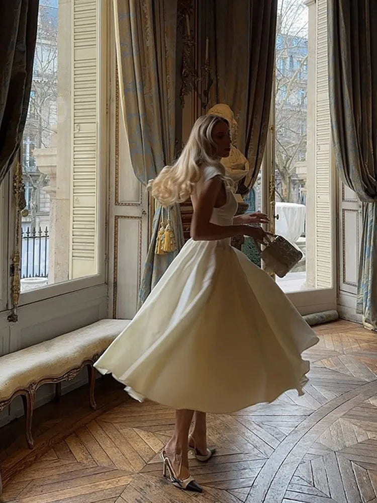 The Palais Gown – Structured Grace in Ivory