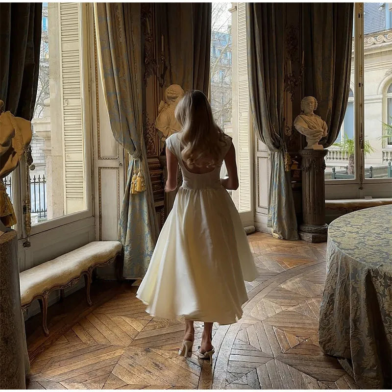 The Palais Gown – Structured Grace in Ivory
