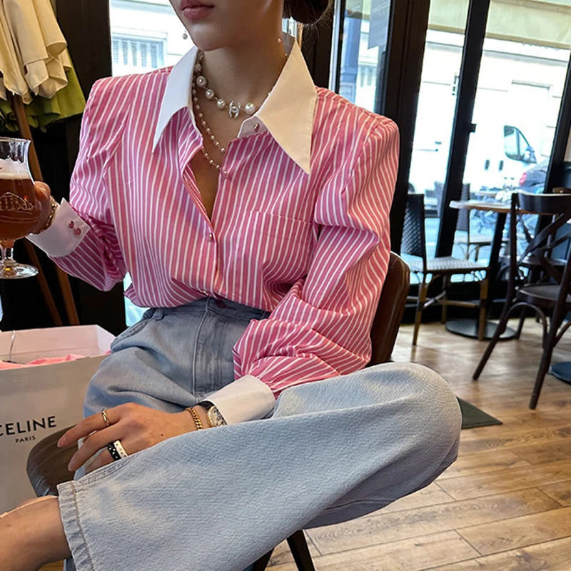 Striped Casual Long Sleeves Shirt