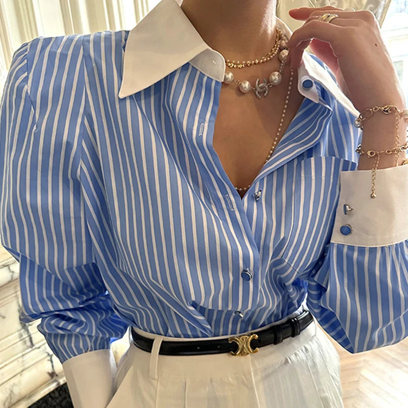Striped Casual Long Sleeves Shirt