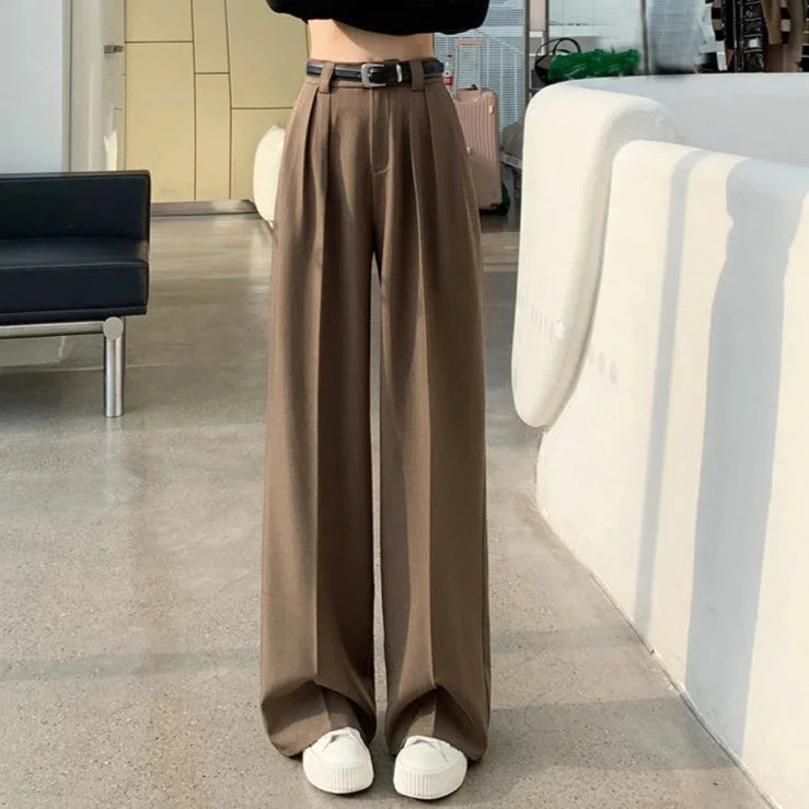 Fashion Wide Leg Straight Pants