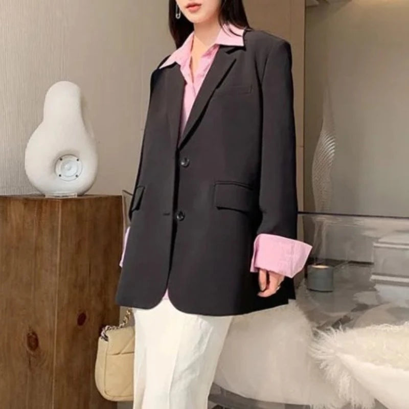 Office Fashion Outer Long Blazer