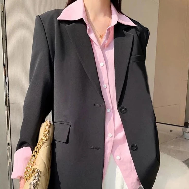 Office Fashion Outer Long Blazer