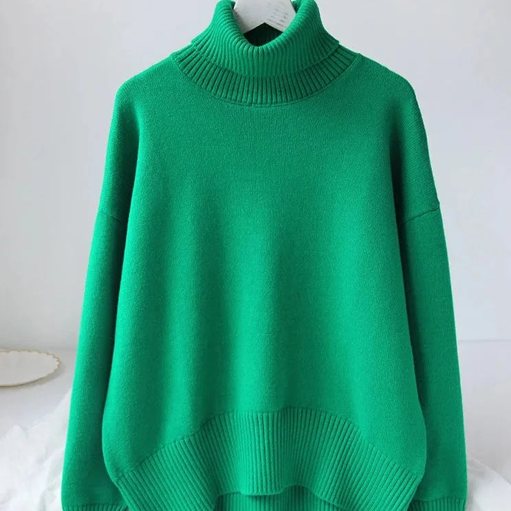 Oversized High Neck Sweater