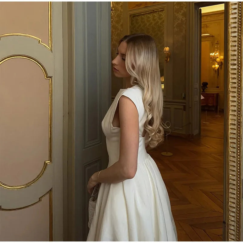 The Palais Gown – Structured Grace in Ivory