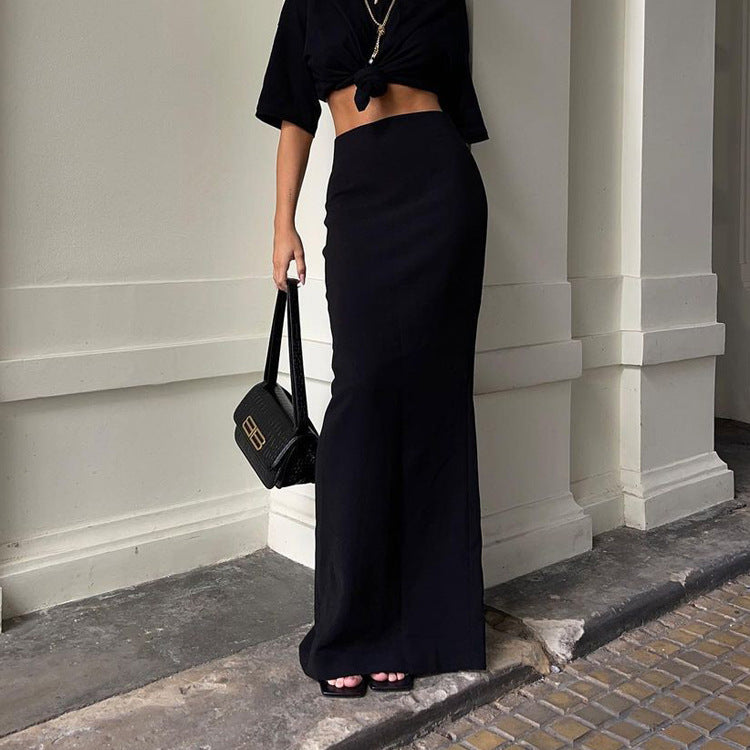 Elegant Slim Seamless Maxi Skirts