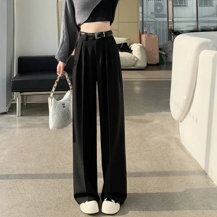 Fashion Wide Leg Straight Pants