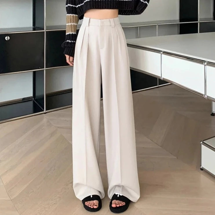 Fashion Wide Leg Straight Pants