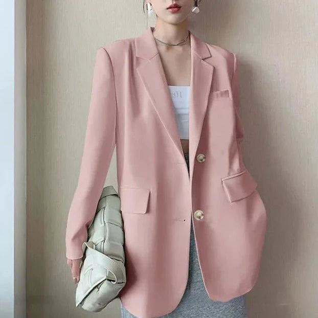 Office Fashion Outer Long Blazer