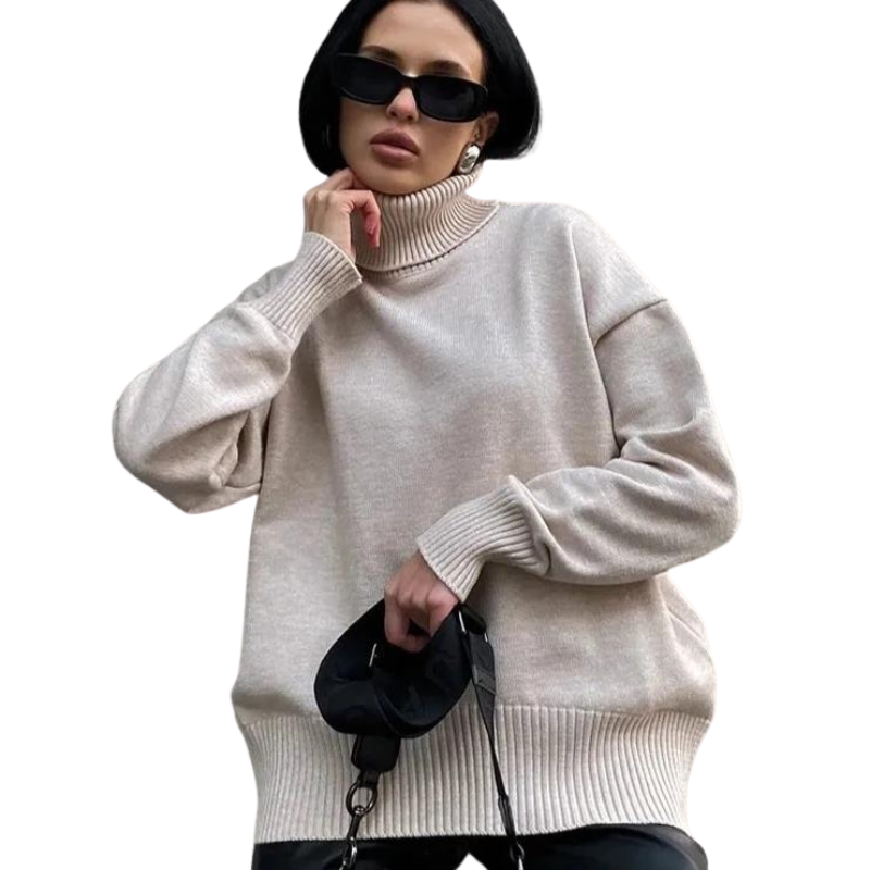 Oversized High Neck Sweater