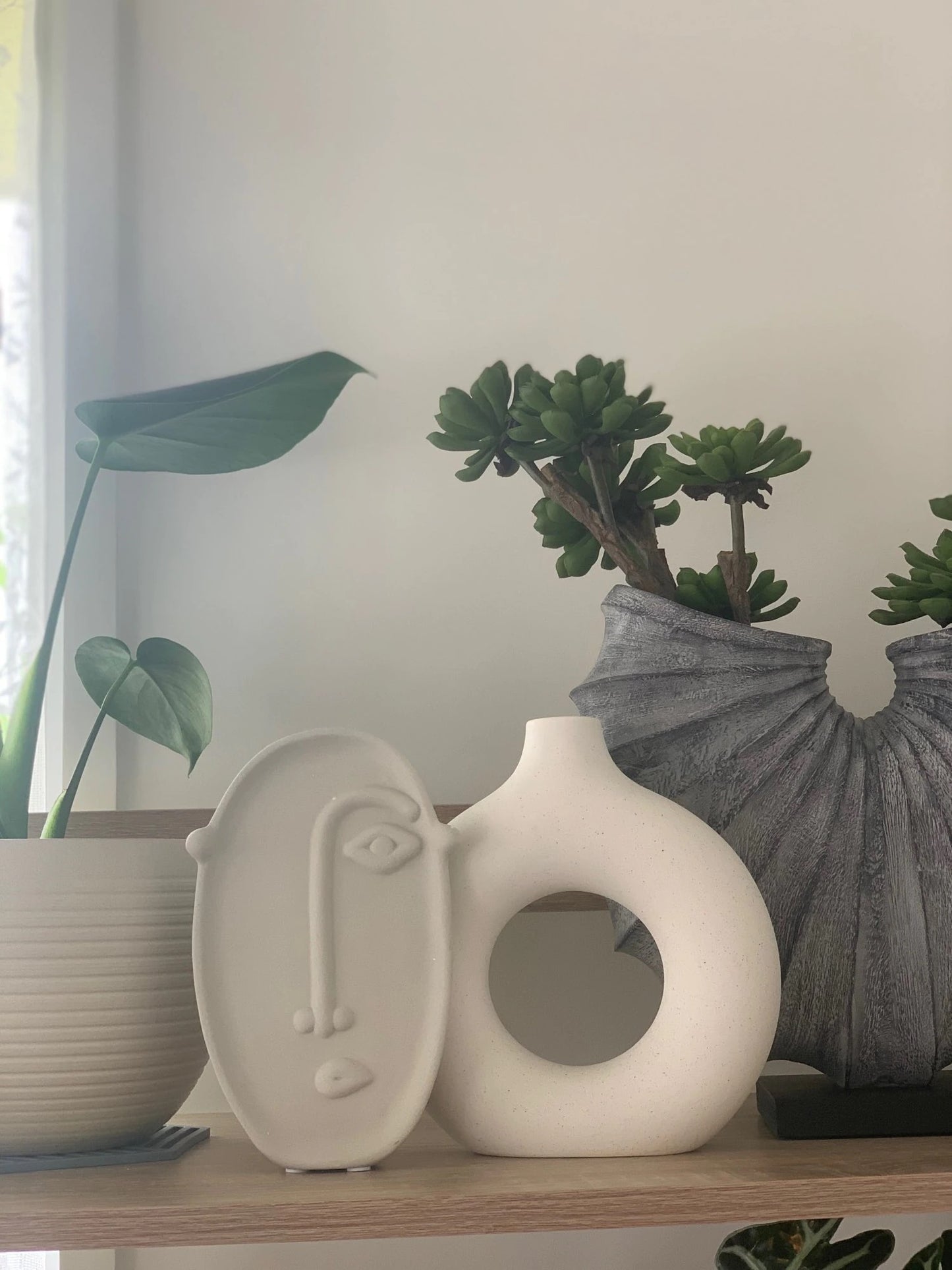 Circular Hollow Ceramic Vase