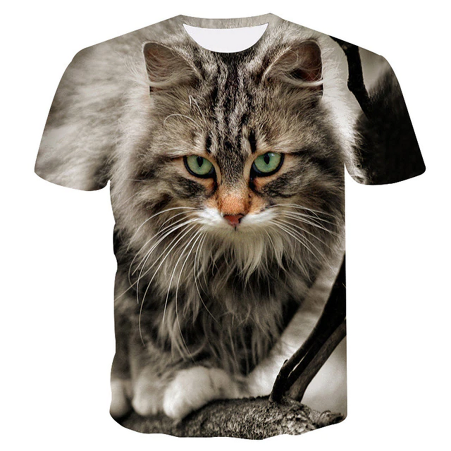 Fashion Women's 3D Cat Print Tshirt
