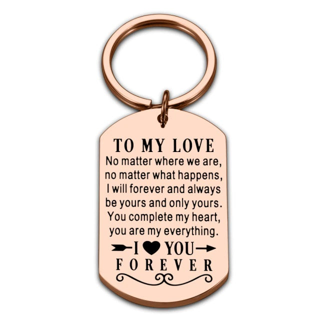 Valentines Day Keychain Gift For Boyfriend/Husband