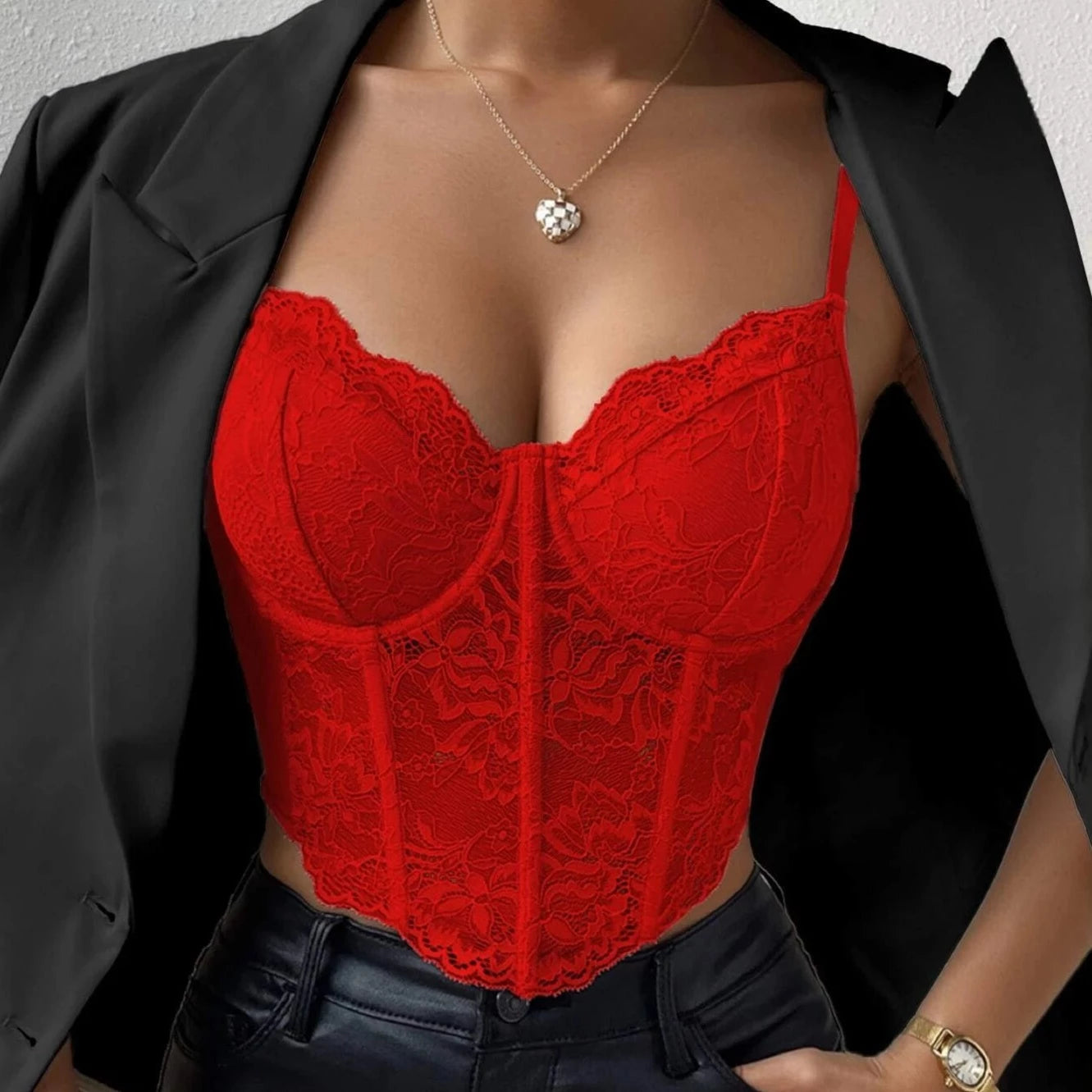 Sexy Lace Strap Camisole Top
