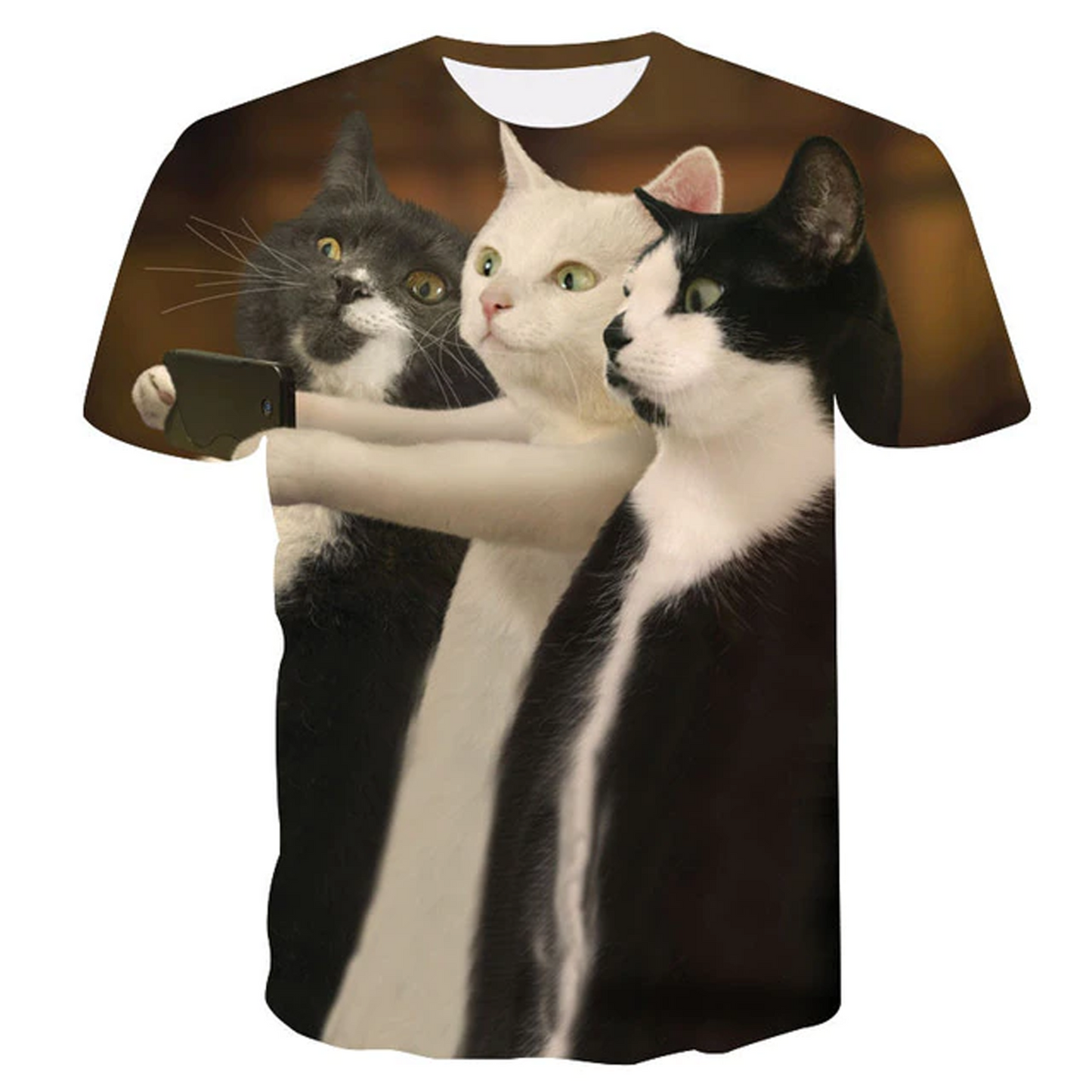 Fashion Women's 3D Cat Print Tshirt
