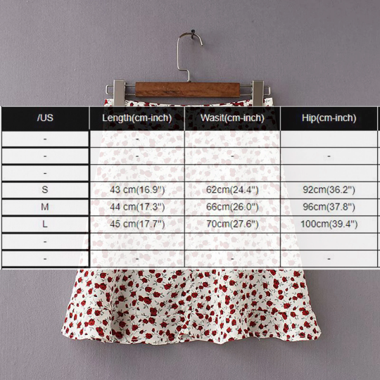 Summer High Waisted Bohemian Printed Short Skirts