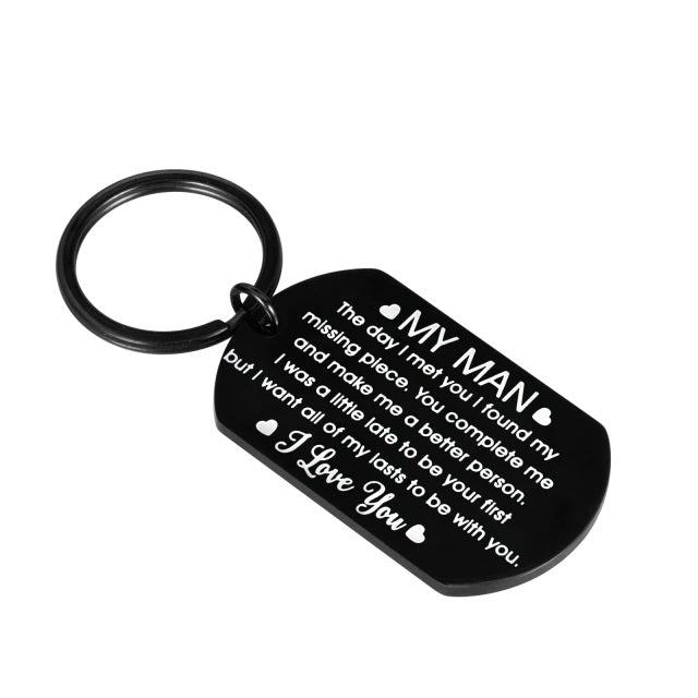 Valentines Day Keychain Gift For Boyfriend/Husband