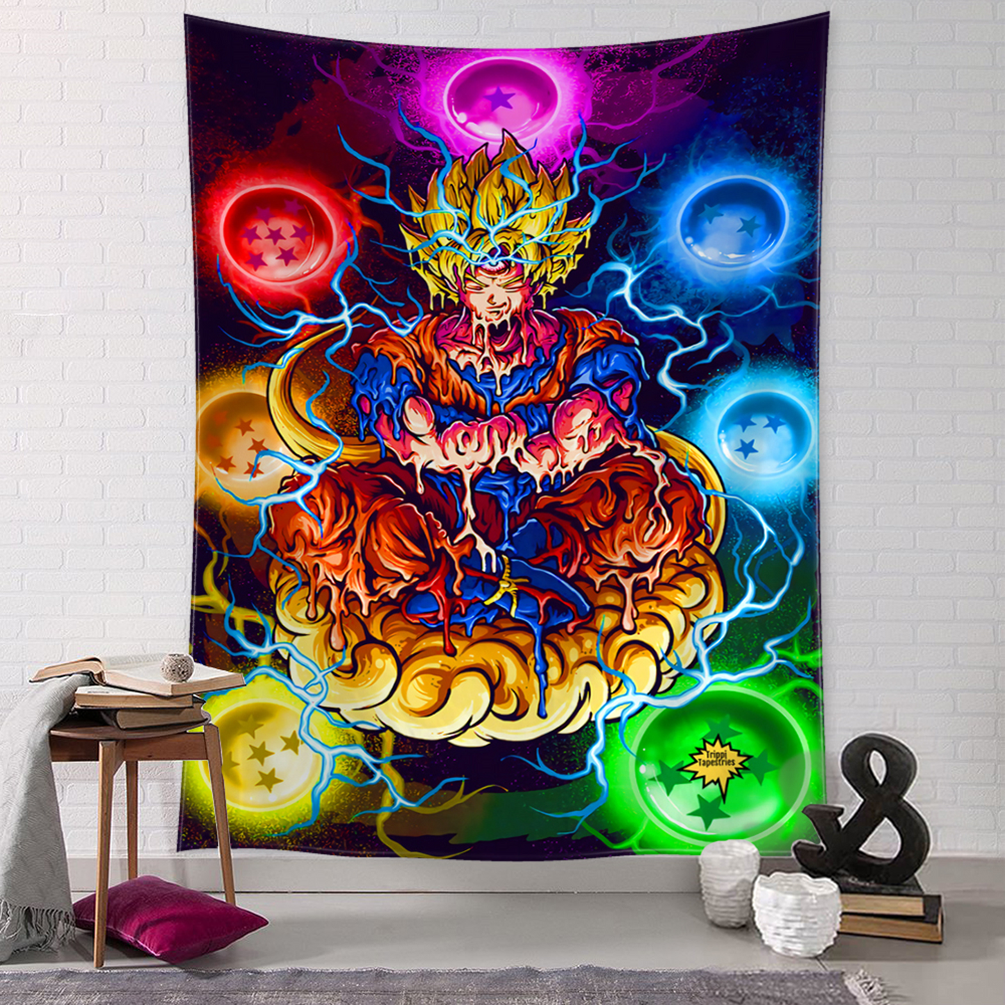 Psychedelic Meditator Tapestry Home Decor