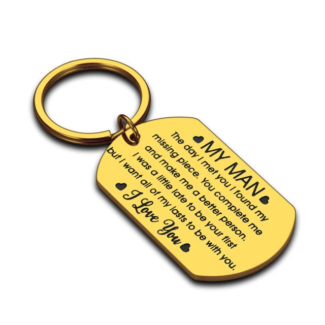 Valentines Day Keychain Gift For Boyfriend/Husband