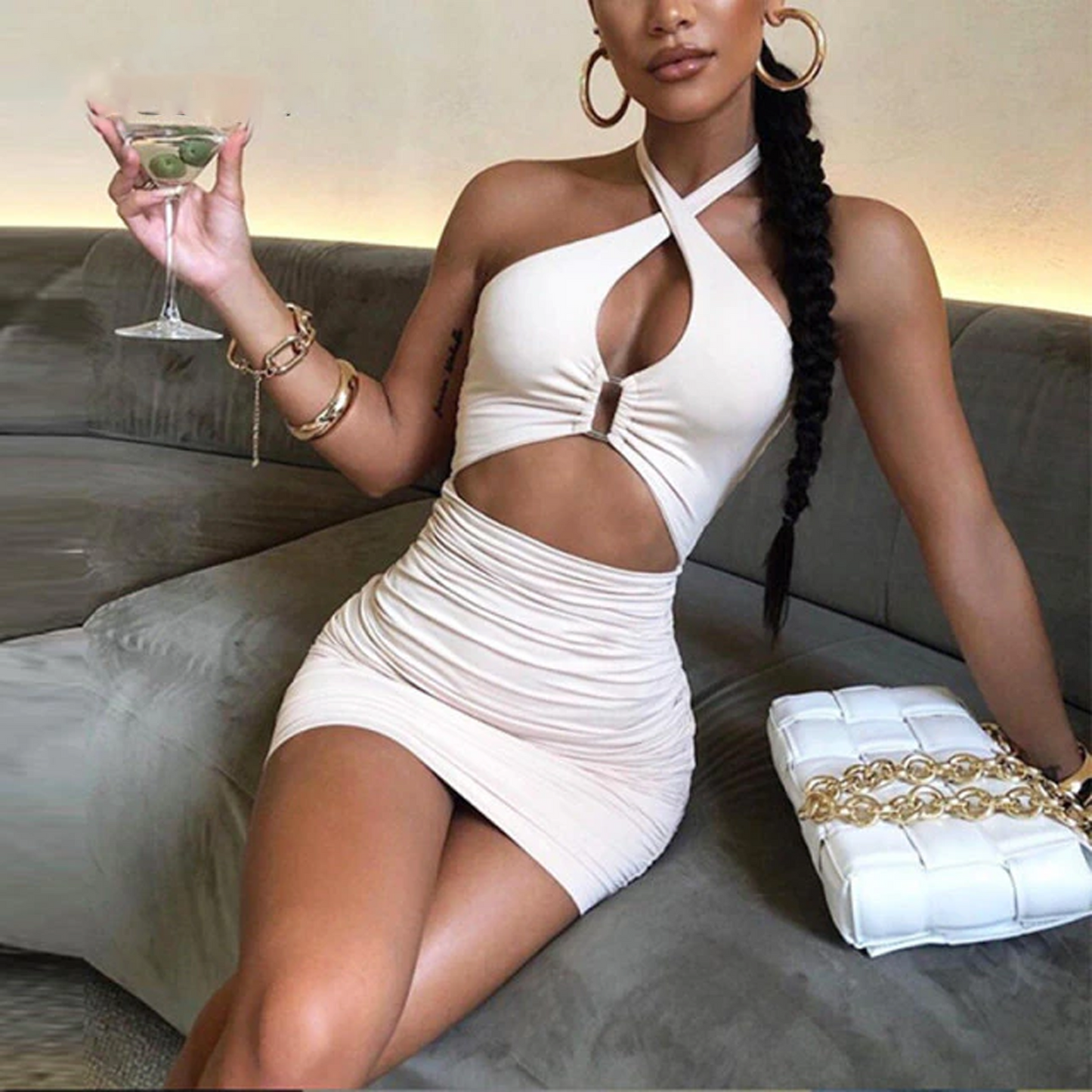 Bodycon Hollow Out Sexy Mini Dresses