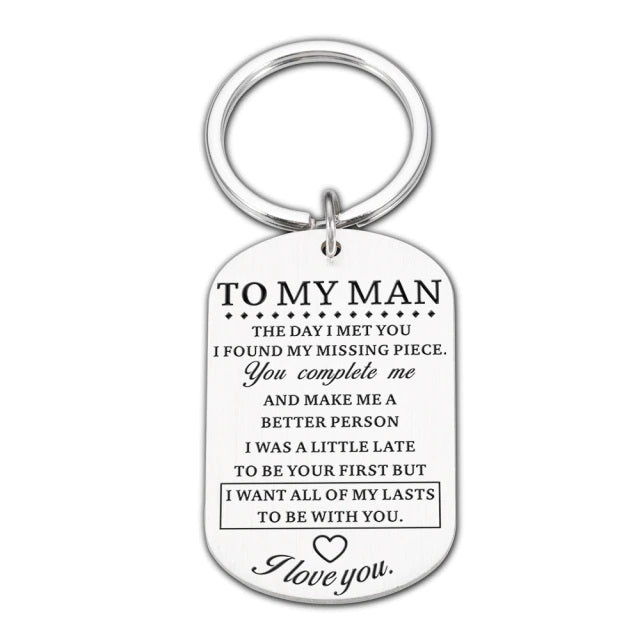 Valentines Day Keychain Gift For Boyfriend/Husband