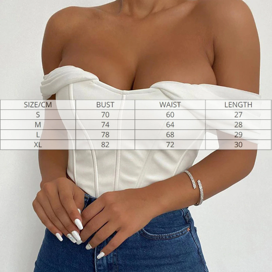 Chiffon Sleeves Corset Style Leather Sexy Crop Top