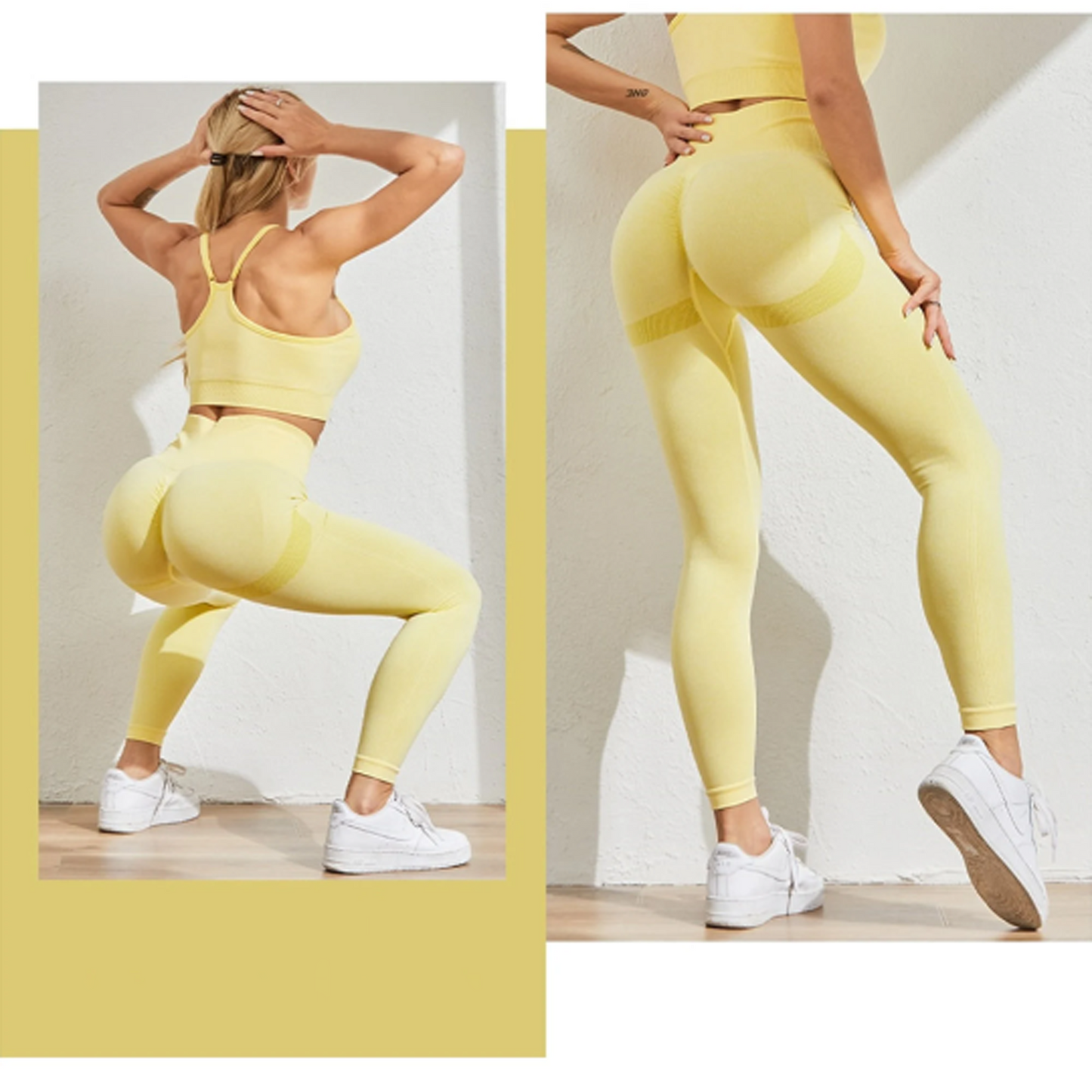 Women's Butt Lifting Leggings - High Waist Fitness Seamless Leggings