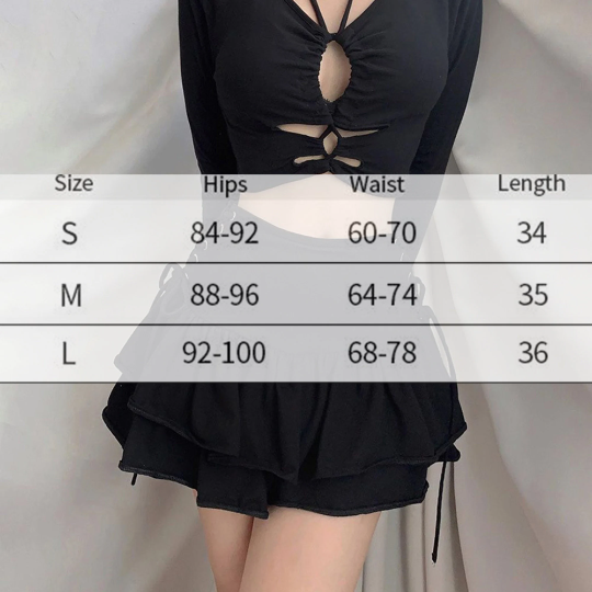 Streetwear Goth Skirt Harajuku High Waist Mini Skirt Club Wear