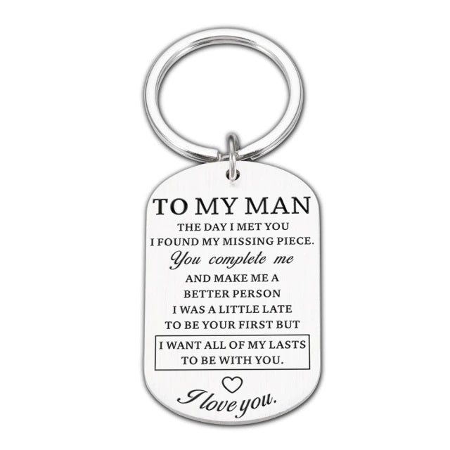 Valentines Day Keychain Gift For Boyfriend/Husband