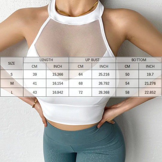 Sporty Sleeveless Halter Straps Fashion Fitness Women's Top