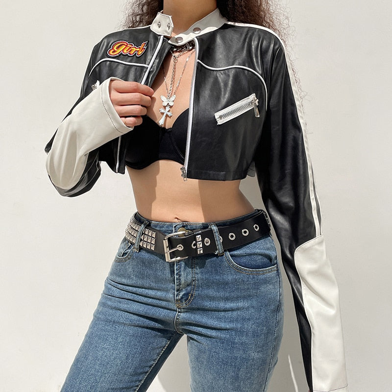 Punk Style Streetwear Race Jacket