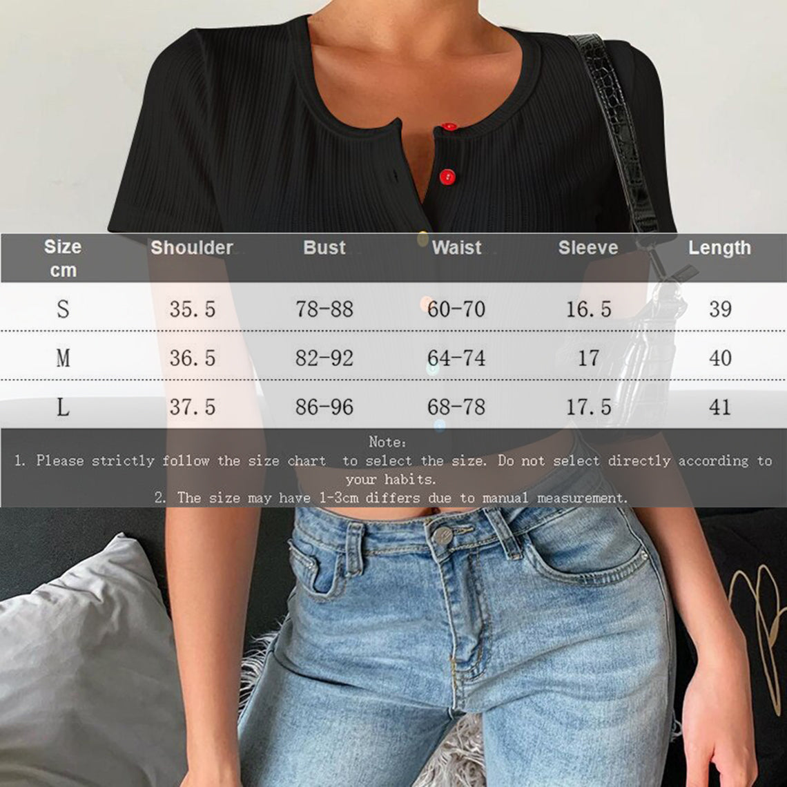 Colorful Buttons Style Fashion Sexy Crop Top