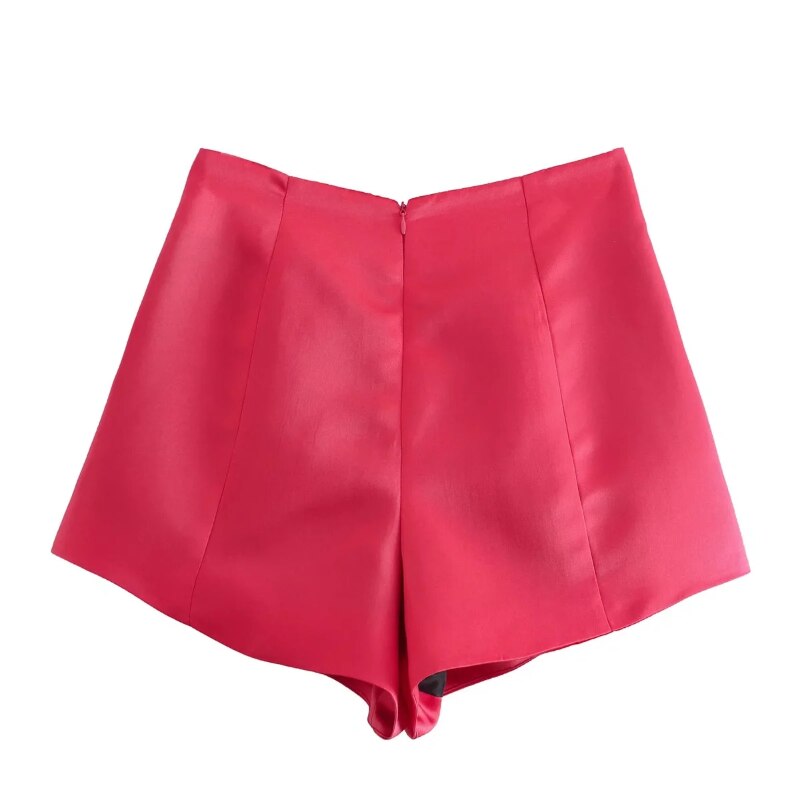Elegant Wide Leg Pink Shorts