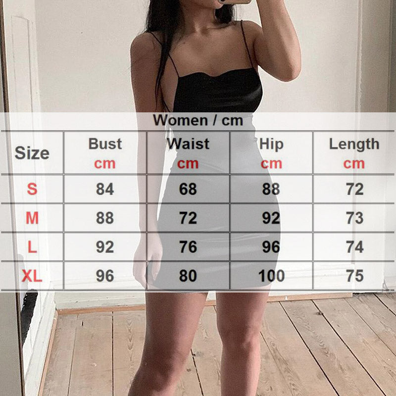 Elegant Lace Up Mini Slip Dress