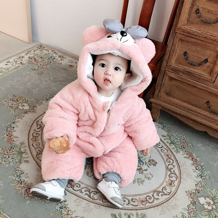 Cartoon Bear Fleece Baby Coats