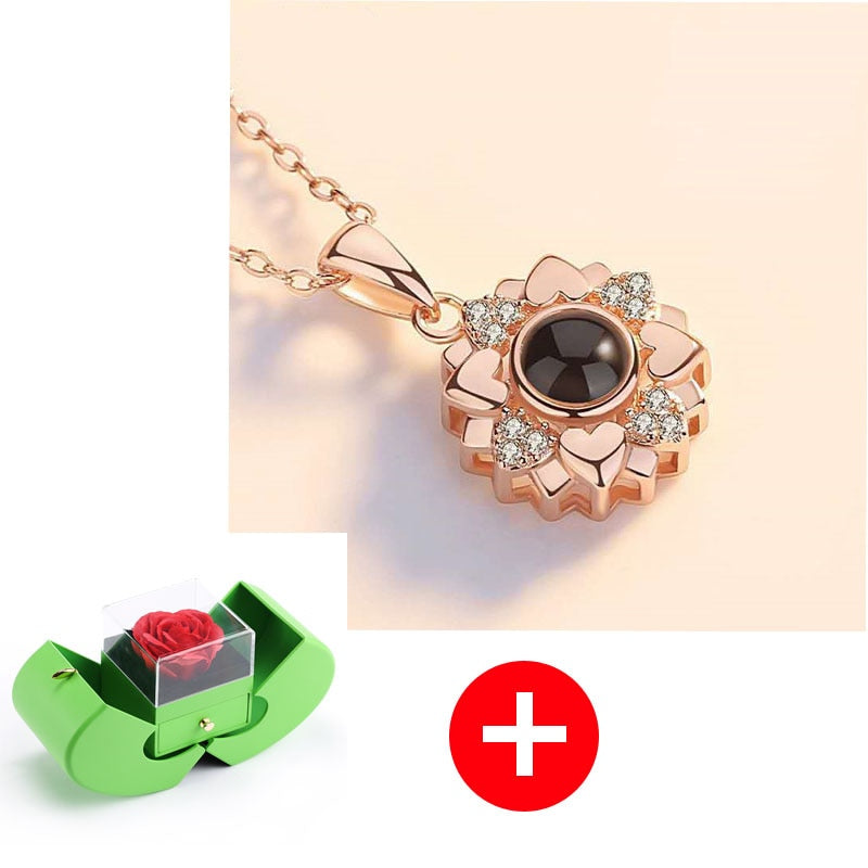 Green Apple Box Jewelry Box - Rose Flower Gift Boxes Gift