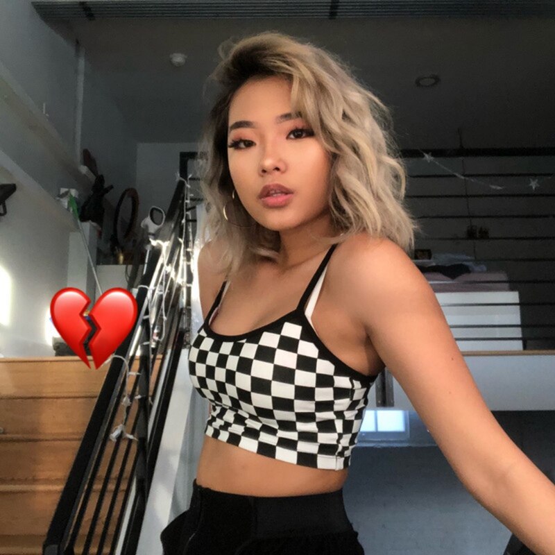 Racing Checkered Crop Top