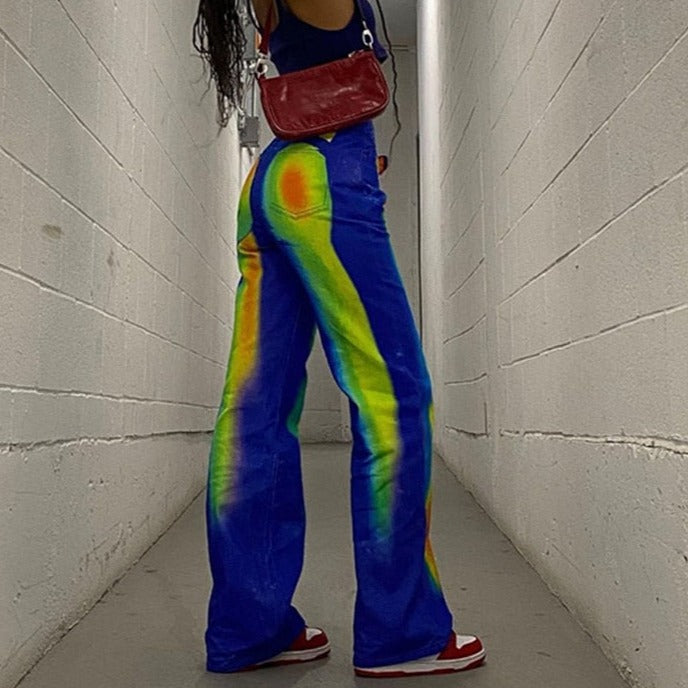 Aesthetic Pattern Print Pants