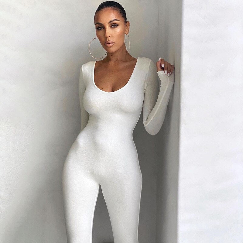 Basic Fit Bodycon Jumpsuit