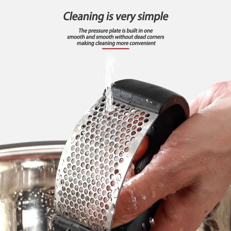 Stainless Steel Garlic Crusher