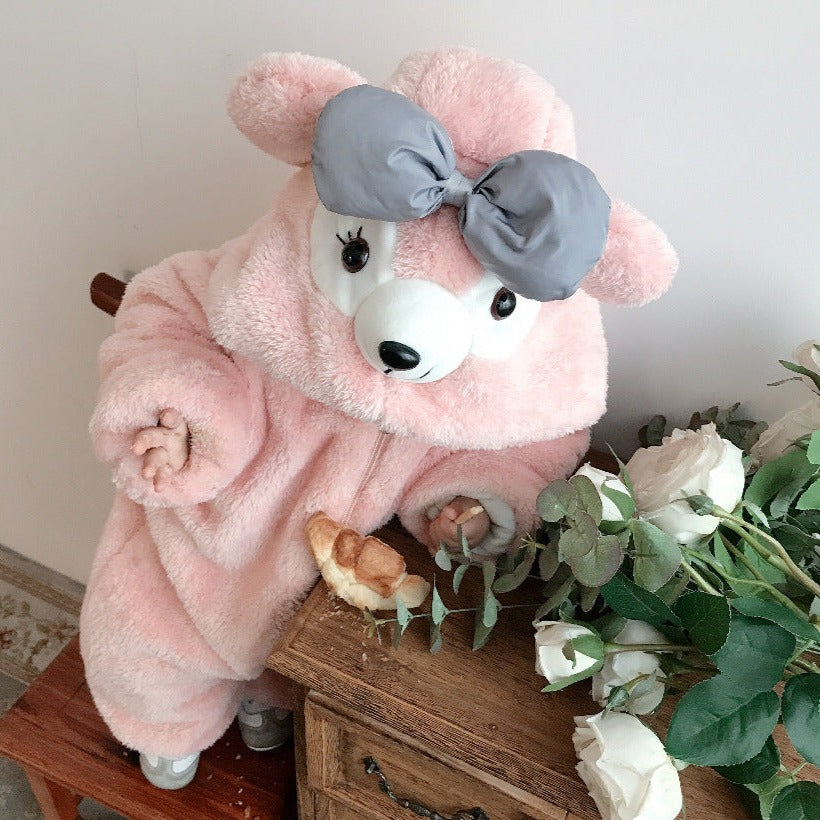 Cartoon Bear Fleece Baby Coats