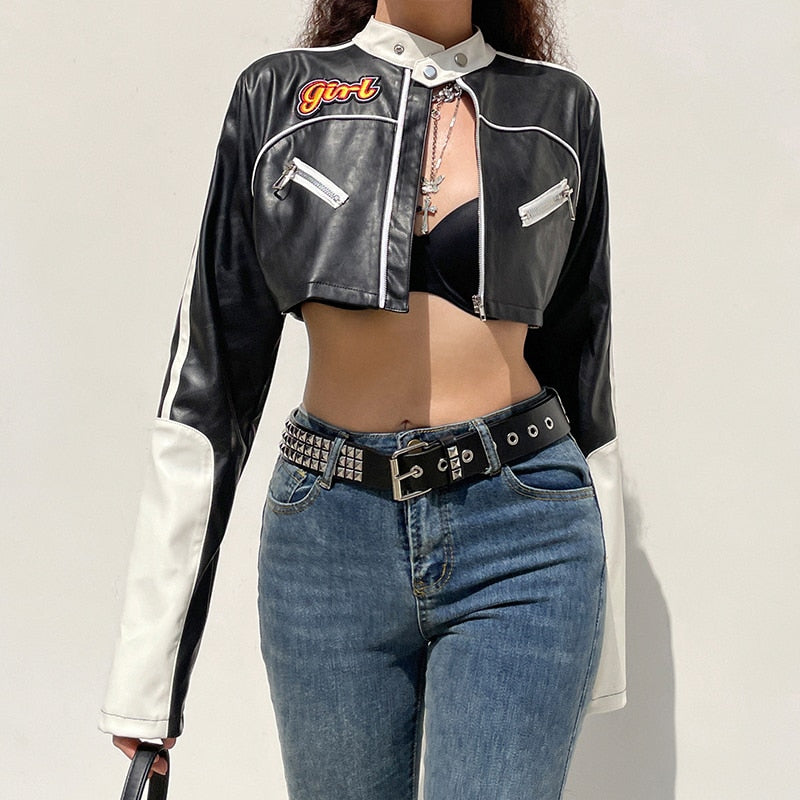 Punk Style Streetwear Race Jacket
