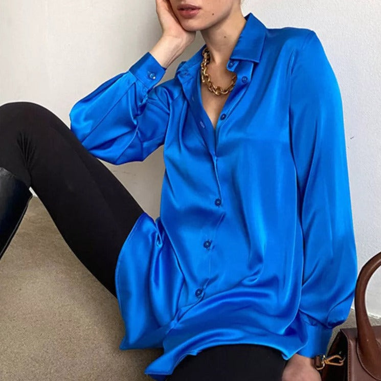 Formal Button Up Silk Shirts