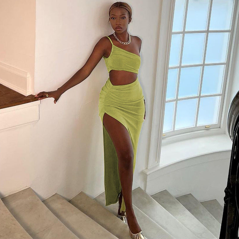 Ruched Backless Bodycon Dress