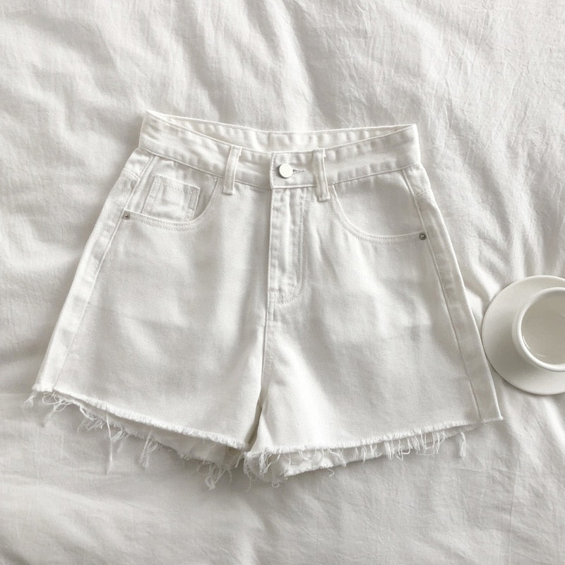 Stylish Wide-leg Denim Short