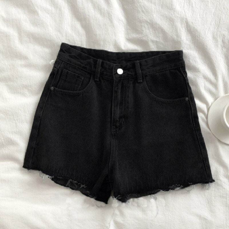 Stylish Wide-leg Denim Short
